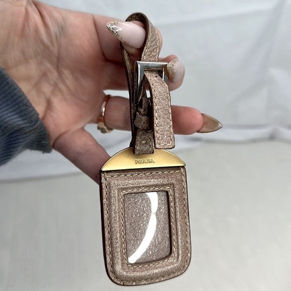 Prada Leather Purse Charm / Luggage Tag / Keyring - Picture 3 of 8